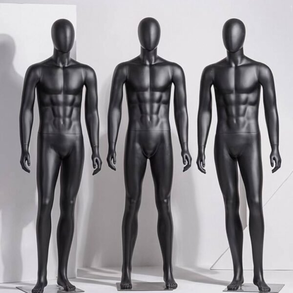 4381 BLACK FULL BODY MALE MANNEQUIN