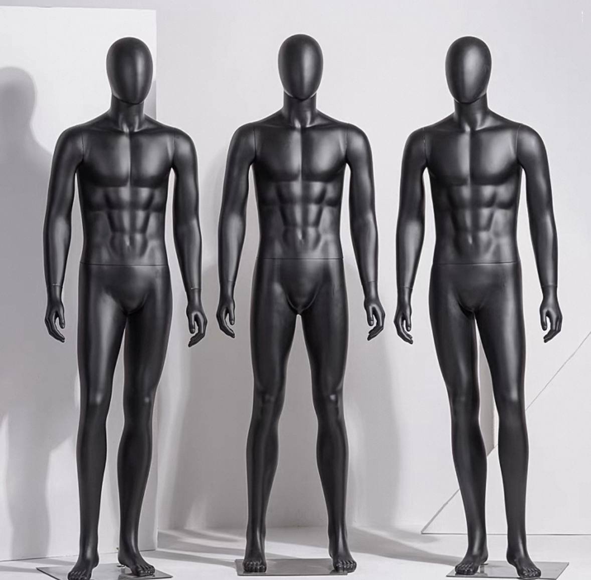 img_4543 4381 BLACK FULL BODY MALE MANNEQUIN - Image 1